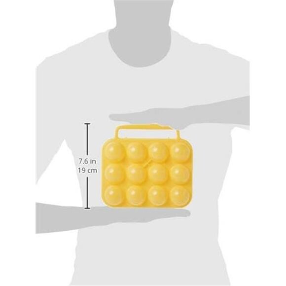 Egg Holder 12 Eggs Camping egg carrier Unbreakable plastic - Picture 5 of 6